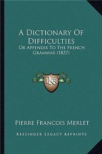 Dictionary of Difficulties