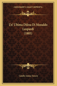 Un' Ultima Difesa Di Monaldo Leopardi (1885)