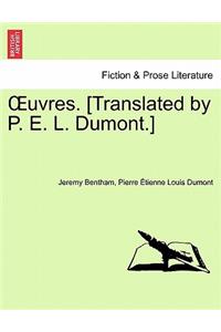 OEuvres. [Translated by P. E. L. Dumont.]