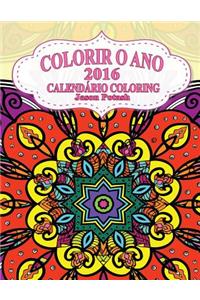 Colorir O Ano-2016 Calendario Coloring