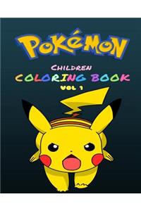 Pokemon Children's Coloring Book Vol 1