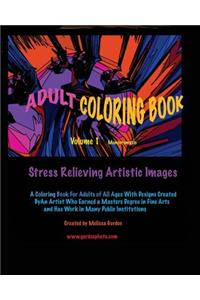 Adult Coloring Book Volume 1 monochromatic