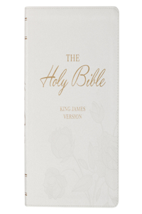KJV Bible Super Giant Print Faux Leather White