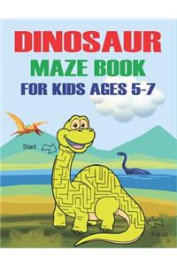 Dinosaur Maze Book for Kids Ages 5-7