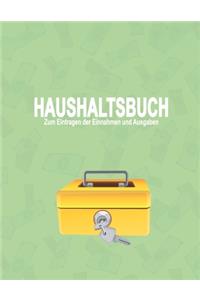 Haushaltsbuch zum Eintragen der Einnahmen und Ausgaben