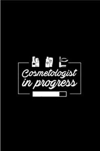 Cosmetologist in progress