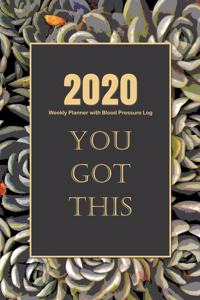 2020 Weekly Planner with Blood Pressure Log