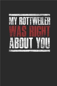 My Rottweiler Was Right About You