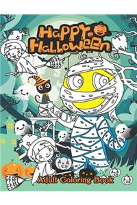 Happy Halloween Adult Coloring Book