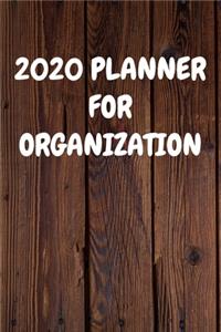 2020 Planner for Organization