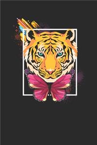 Tiger With Butterflies
