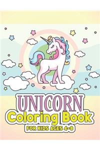 Unicorn Coloring Book for Kids Ages 4-8