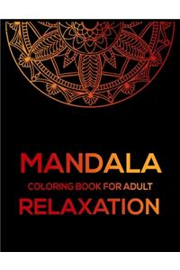 Mandala Coloring Book For Adult Relaxation