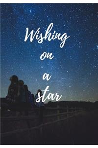 Wishing on a star.