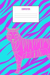 Funky Tiger Composition Notebook