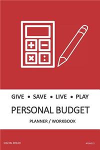 Give Save Live Play Personal Budget Planner Workbook