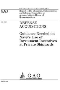 Defense acquisitions