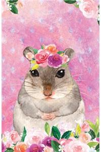 Bullet Journal for Animal Lovers Hamster in Flowers