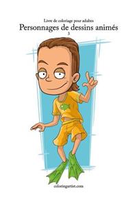 Livre de coloriage pour adultes Personnages de dessins animés 3