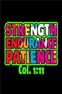 Strength Endurance Patience Col. 1