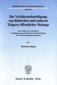 Die Verfahrensbeteiligung Von Behorden Und Anderen Tragern Offentlicher Belange