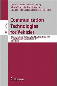 Communication Technologies for Vehicles