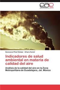 Indicadores de salud ambiental en materia de calidad del aire