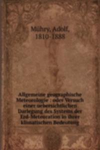 Allgemeine geographische Meteorologie