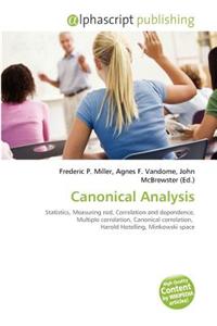 Canonical Analysis