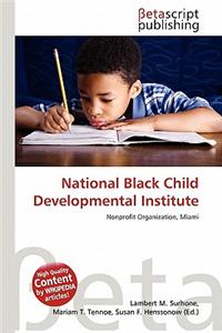 National Black Child Developmental Institute
