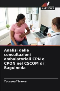 Analisi delle consultazioni ambulatoriali CPN e CPON nel CSCOM di Baguineda