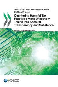 OECD/G20 Base Erosion and Profit Shifting Project Countering Harmful Tax Practices More Effectively, Taking Into Account Transparency and Substance