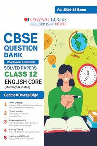 Oswaal CBSE Question Bank Class 12 English Core Hardcover Book, Chapterwise and Topicwise Solved Papers For Board Exams 2025