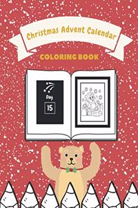 Christmas Advent Calendar Coloring Book