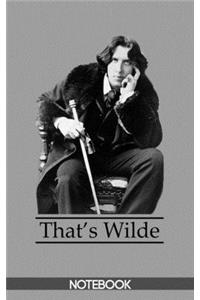 That's Wilde Notebook (100 pages)