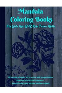 Mandala Coloring Books for Girls ages 8-12