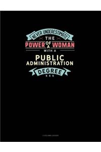 Never Underestimate The Power Of A Woman With A Public Administration Degree