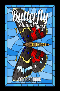 Butterfly Stained Glass Coloring Book