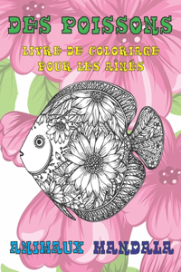 Livre de coloriage pour les aînés - Mandala - Animaux - Des poissons