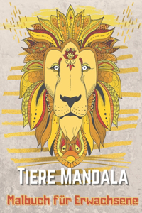 Tiere Mandala Malbuch für Erwachsene