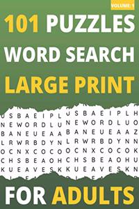 101 Puzzles Word Search Large Print For Adults