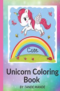 Cute Unicorn Coloring Book