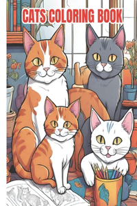 Cats Coloring Book