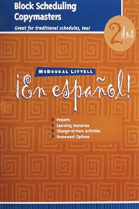 ?En Espa?ol!: Block Scheduling Copymasters Level 2