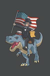 Abraham Lincoln Riding T-Rex