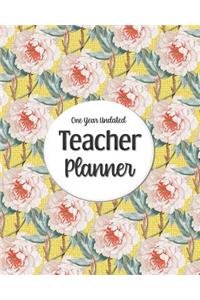 One Year Undated Teacher Planner