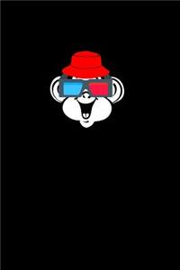 (Monkey wearing 3D glasses)