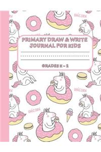 Primary Draw & Write Journal for Kids Grades K-2