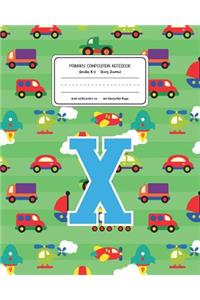 Primary Composition Notebook Grades K-2 Story Journal X