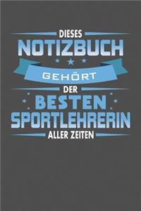 Dieses Notizbuch Gehört Der Besten Sportlehrerin Aller Zeiten